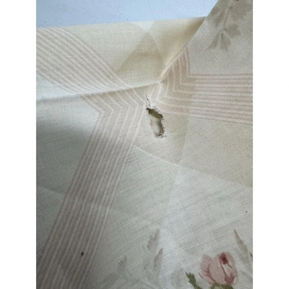 VTG Martex Queen 4 Pc Sheet Set Pink Rose 2 King Pillowcases 2 Queen Flat Sheets